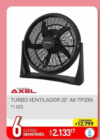 Axel turbo ventilador