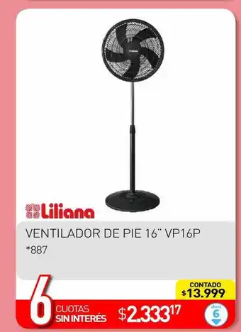 La Anonima Liliana ventilador de pie 16 oferta