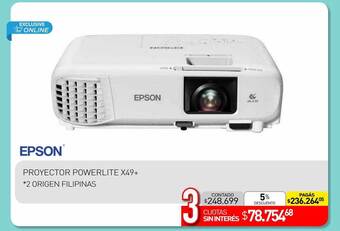 La Anonima Epson proyector powerlite x49+ oferta