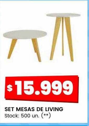 Changomas Set mesas de living oferta