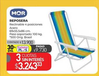 La Anonima Reposera oferta