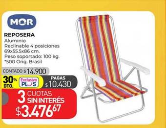 La Anonima Reposera oferta