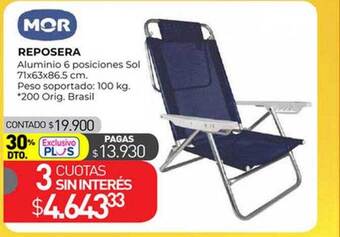 La Anonima Reposera oferta
