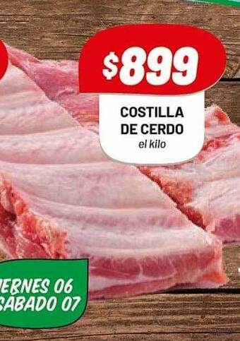 Almacor Costilla de cerdo el kilo oferta