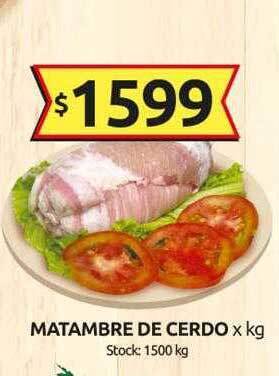 Cordiez Matambre de cerdo x kg oferta