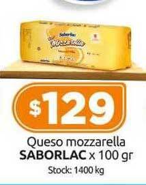 Cordiez Queso mozzarella saborlac oferta