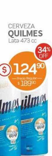 Alvear Cerveza quilmes lata 473 cc oferta