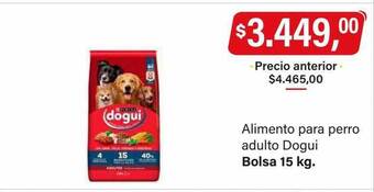 Supermercados Damesco Alimento para perro adulto dogui oferta