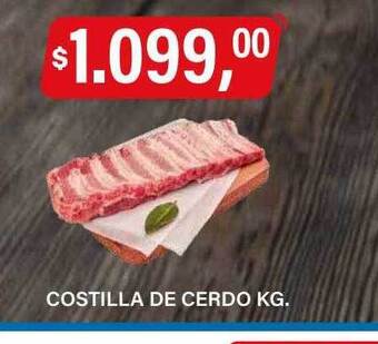 Supermercados Damesco Costilla de cerdo oferta