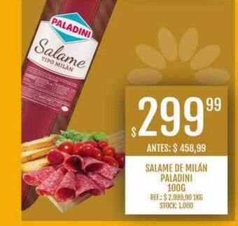 Supermercados Todo Salame de milán paladini oferta