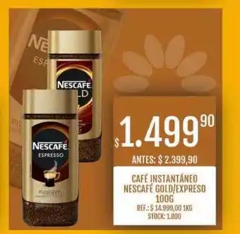 Supermercados Todo Café instantáneo nescafé gold expresso oferta