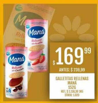 Supermercados Todo Galletitas rellenas maná oferta