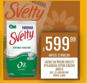 Supermercados Todo Leche en polvo svelty 0% grasa extra calcio oferta