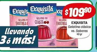Almacor Exquisita gelatina clásica vs. sabores oferta