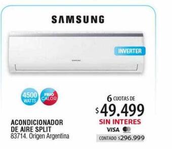 Authogar Acondicionador de aire split samsung oferta