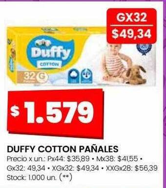 Changomas Duffy cotton pañales oferta