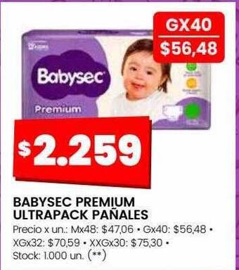 Changomas Babysec premium ultrapack pañales oferta