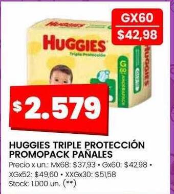 Changomas Huggies triple protección promopack pañales oferta