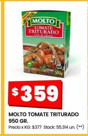 Changomas Molto tomate triturado oferta
