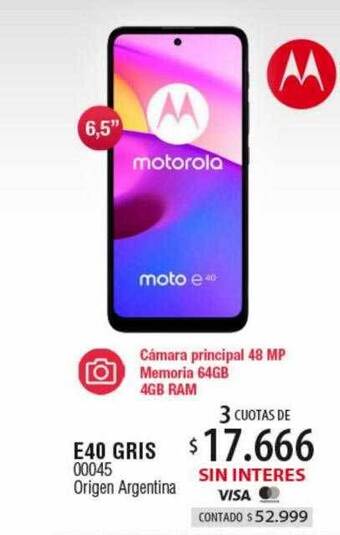 Authogar E40 gris motorola oferta