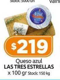Cordiez Queso azul las tres estrellas oferta
