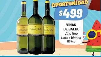 Almacor Viñas de balbo vino fino tinto - blanco 1125 cc oferta