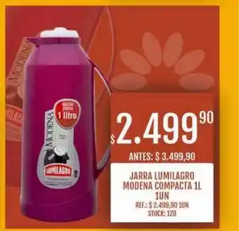 Jarra lumilagro modena compacta 1l 1un