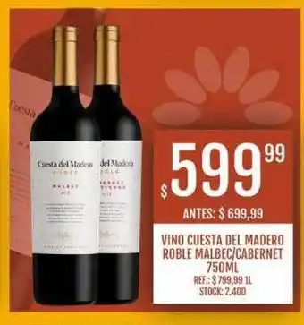 Supermercados Todo Vino cuesta del madero roble malbec cabernet oferta