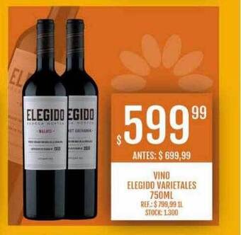 Supermercados Todo Vino elegido varietales oferta