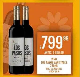 Supermercados Todo Vino los pasos varietales oferta