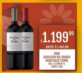 Supermercados Todo Vino casillero del diablo varietales oferta