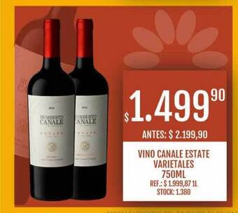 Supermercados Todo Vino canale estate varietales oferta