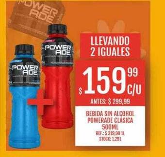 Supermercados Todo Bebida sin alcohol powerade clásica oferta