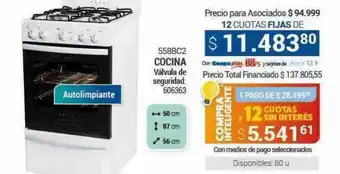 Cooperativa Obrera 558bc2 cocina válvula de seguridad oferta