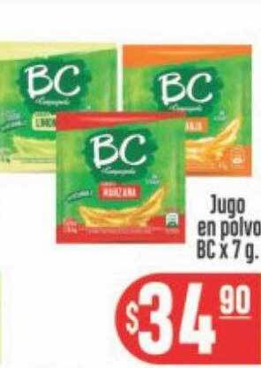 Supermercados Caracol Jugo en polvo bc oferta