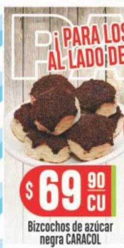 Supermercados Caracol Bizcochos de azúcar negra caracol oferta