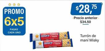 Supermercados Damesco Turrón de maní misky oferta