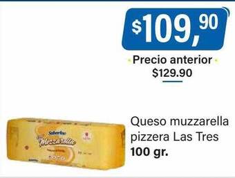 Supermercados Damesco Queso muzzarella pizzera las tres oferta