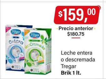 Supermercados Damesco Leche entera o descremada tregar oferta