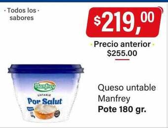 Supermercados Damesco Queso untable manfrey oferta