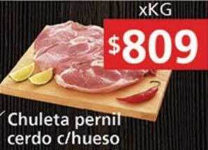 Supermercados Aiello Chuleta pernil cerdo c hueso oferta