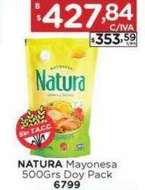Hipermay Natura mayonesa doy pack oferta