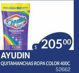 Masivos Ayudin quitamanchas ropa color oferta