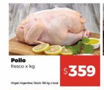 Disco Pollo Fresco x kg oferta