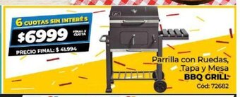 Diarco Parrilla con Ruedas, Tapa y Mesa BBQ Grill oferta