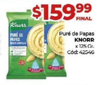 Diarco Puré de Papas Knorr oferta