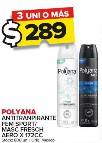 Carrefour Maxi Antitranspirante polyana x 172cc oferta