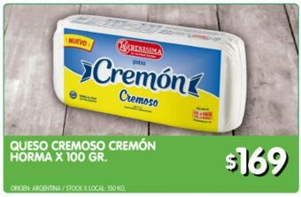 Jumbo Queso cremoso cremon 100g oferta