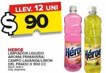Carrefour Maxi Limpiador líquido heroe x 900cc oferta