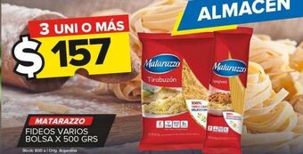 Carrefour Maxi Fideos matarazzo x 500g oferta